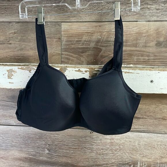 Avenue Body Bra Back 3 Hook Closure Umderwire Size 46B, Black - Picture 2 of 11